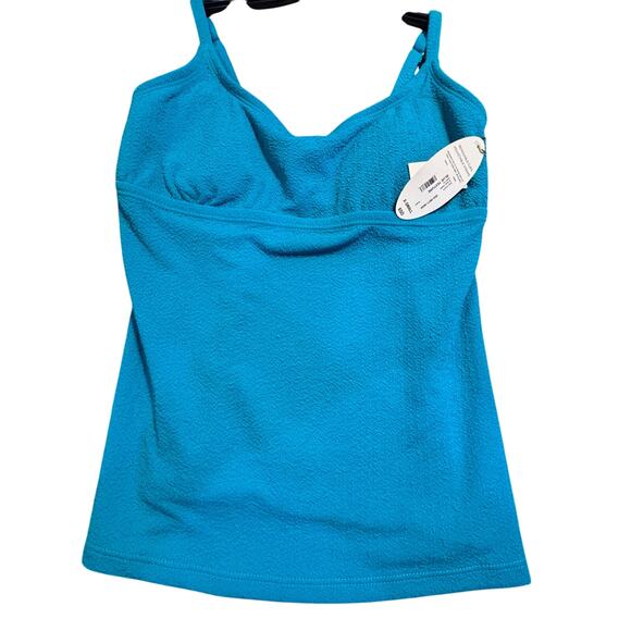 Swimsuit Bikini Tankini Top Blue XS NWT - Picture 1 of 4